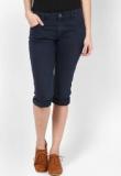 S Oliver Blue Denim Capri Women