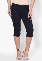 S Oliver Blue Denim Shorts Women