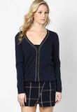 S Oliver Blue Full Sleeve Shrugs Women