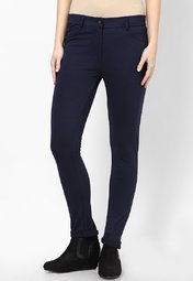 S Oliver Blue Knit Trousers Women