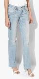 S Oliver Blue Washed Mid Rise Regular Fit Jeans women