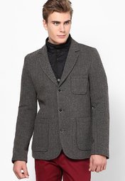 S Oliver Grey Blazer Men