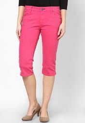 S Oliver Pink Capris Women