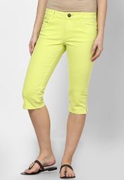 S Oliver Yellow Capris Women