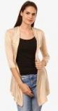 Saadgi Beige Solid Shrug Women