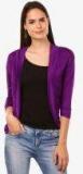 Saadgi Purple Solid Shrug women