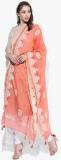 Sabhyata Pink Embroidered Cotton Dupatta women