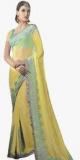 Sahiba Yellow Embellished Saree women