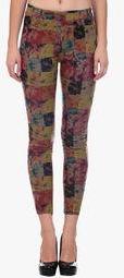 Saiints Multicoloured Printed Jeggings Women