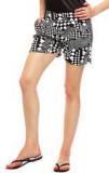 Sakhi Sang Black Printed Shorts Women