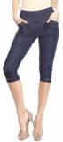 Sakhi Sang Blue Solid Capri Women