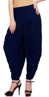 Sakhi Sang Navy Blue Viscose Spandex Solid Salwar & Churidar women