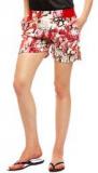 Sakhi Sang Red Printed Shorts Women