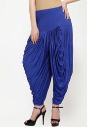 Sakhi Sang Solid Blue Dhoti Salwars Women