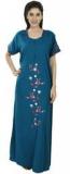 Sand Dune Embroidered Blue Nightwear women