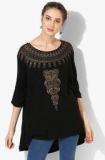 Sangria Black Printed Tunic Women