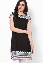 Sangria Cotton Black Kurta women