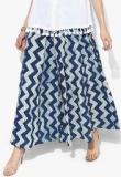 Sangria Geometric Blue Printed Palazzo women