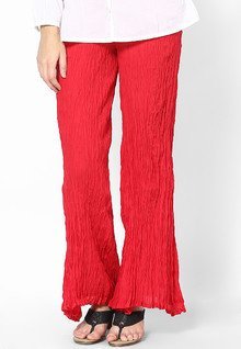 Sangria Red Cotton Palazzo women