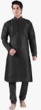 Sanwara Black Solid Kurta Pyjama men