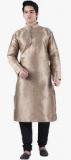 Sanwara Brown Solid Kurta Men