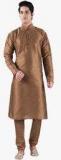 Sanwara Brown Solid Kurta Pyjama men