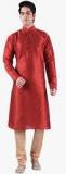 Sanwara Red Solid Kurta Pyjama men