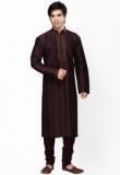 Sanwara Solid Maroon Kurta Pyjama Men