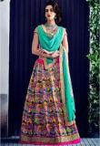 Saree Mall Multicoloured ed Printed Lehenga women