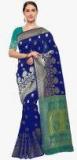 Saree Mall Navy Blue Printed Saree Women