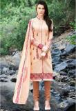 Saree Mall Peach Embroidered Dress Material women