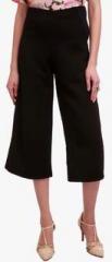 Sassafras Black Solid Capri women