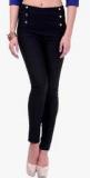 Sassafras Black Solid Jeggings Women