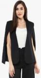 Sassafras Black Solid Shrug Women