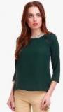 Sassafras Green Embellished Blouse Women