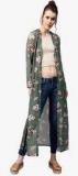 Sassafras Green Printed Shrug Women