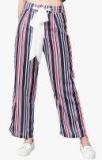 Sassafras Multicoloured Striped Coloured Pants Women