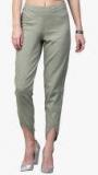 Sassafras Olive Solid Coloured Pant Women