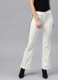 Sassafras White Solid Chinos Women