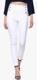 Sassafras White Solid Jeggings women