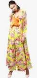 Sassafras Yellow Printed Shrugs Women