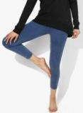 Satva Hatha Crop Blue Capris Women