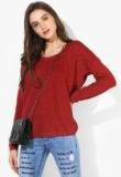 Satva Tia Yoga Maroon Sweater Women