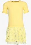 Sbuys Yellow Casual Dress Girls