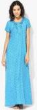 Sdl By Sweet Dreams Blue Printed Gown Women