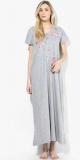 Sdl By Sweet Dreams Grey Printed Gown Women