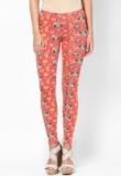 Sdl By Sweet Dreams Red Printed Leggings Women