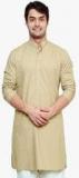 See Designs Beige Solid Kurta Men