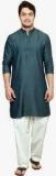 See Designs Green Solid Kurta Men