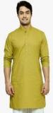 See Designs Green Solid Kurta Pyjama men